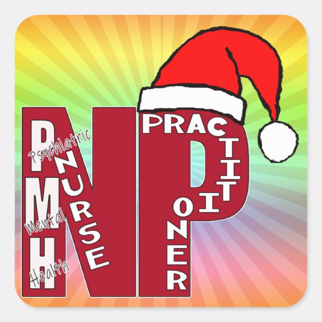 SANTA PMH-NP BigRed Square Sticker (Front)