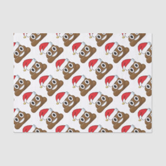 Santa Poop Christmas Gift Wrap Emoji Tissue Paper