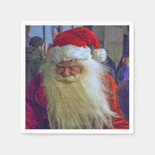 Santa portrait view napkins