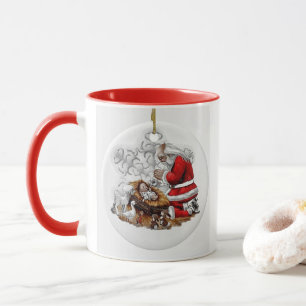 Santa Praying with Baby Jesus Mug