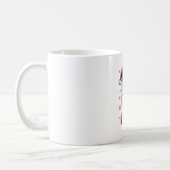 Santa Pug Delight Coffee Mug (Left)