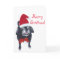 Santa Pug Dog Painting Merry Christmas Cards