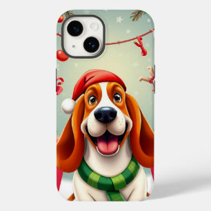 🎅 Santa Pup Delight ✨ Cute Christmas Dog Case-Mate iPhone 14 Case