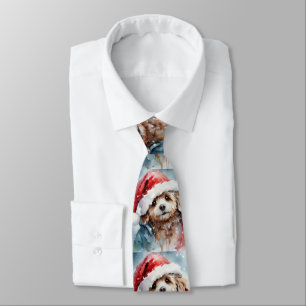 Santa Puppy  Tie