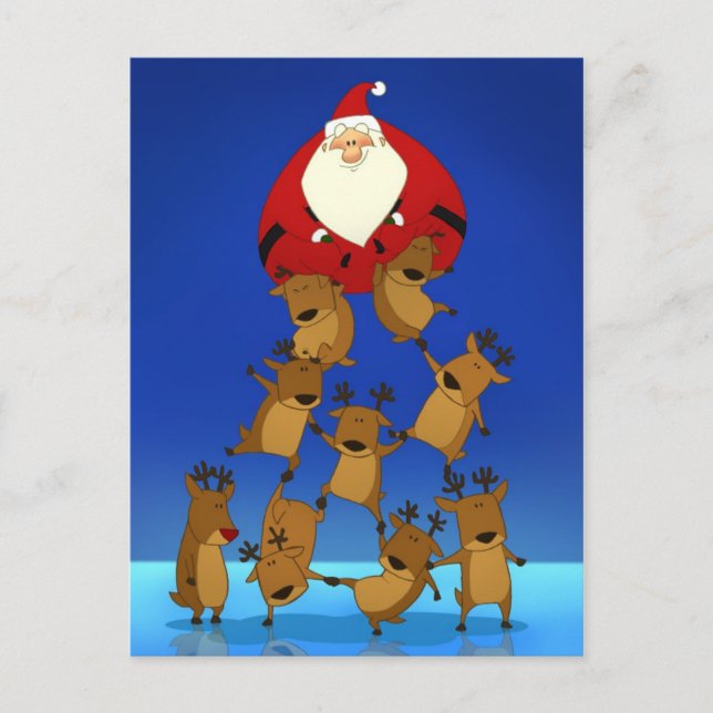 Santa Pyramid Postcard (Front)