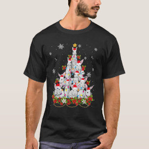 Santa Rabbit Bunny Christmas Tree Ornament Decor G T-Shirt