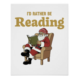 Santa Reading Poster