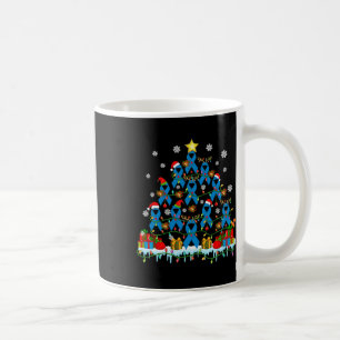 Santa Reindeer Elf Diabetes Awareness Ribbons Chri Coffee Mug