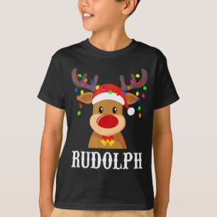 Santa Reindeer Rudolph Xmas Group Costume  T-Shirt