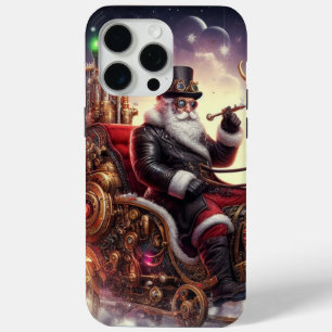 Santa/Reindeer steampunk Christmas/winter iPhone 15 Pro Max Case