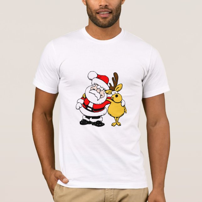 Santa & Reindeer T-Shirt (Front)