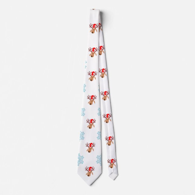 santa reindeer tie (Front)