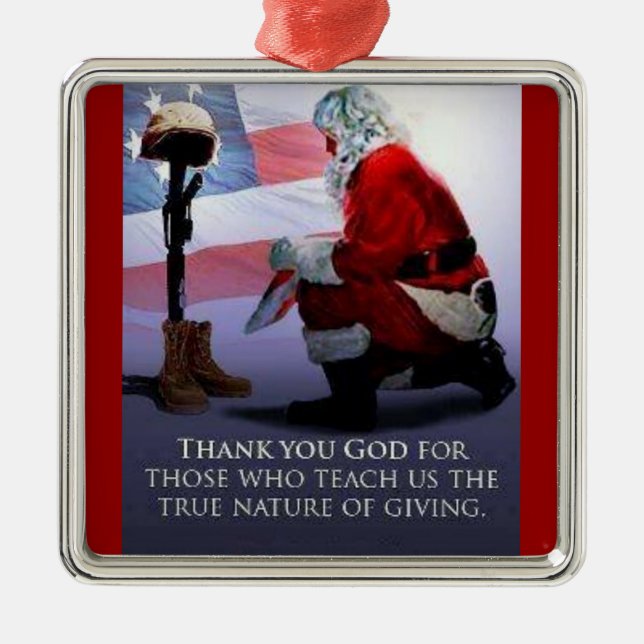 santa repects   ornament (Front)