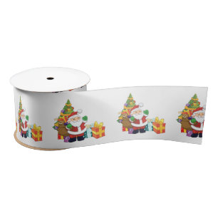 Santa Ribbon Satin Ribbon