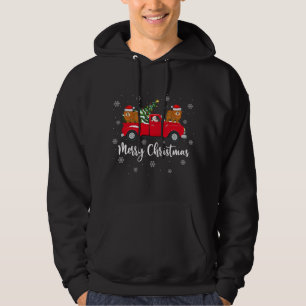 Santa Riding Christmas Tree Truck Chow Chow Dog Ch Hoodie