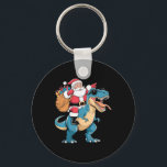Santa Riding Dinosaur T Rex Christmas Boys Men Gir Key Ring<br><div class="desc">Santa Riding Dinosaur T Rex Christmas Boys Men Girls Squad</div>