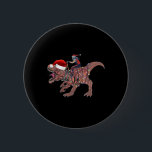 Santa Riding Dinosaur T Rex Christmas Boys Men Xma 6 Cm Round Badge<br><div class="desc">Santa Riding Dinosaur T Rex Christmas Boys Men Xmas Gifts</div>