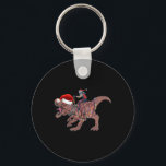 Santa Riding Dinosaur T Rex Christmas Boys Men Xma Key Ring<br><div class="desc">Santa Riding Dinosaur T Rex Christmas Boys Men Xmas Gifts</div>