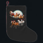 Santa Riding Horses Horse Sleigh Equestrian  Small Christmas Stocking<br><div class="desc">Santa Riding Horses,  Horse Drawn Sleigh,  Equestrian Santa Claus,  Christmas Pony Ride,  Western Santa Sleigh,  Horse Lover Holiday,  Festive Sleigh Ride,  Country Christmas Art,  Santa And Horses,  Jolly Equestrian</div>