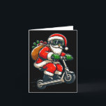 Santa Riding Scooter Christmas Pajama For Toddlers Card<br><div class="desc">Santa Riding Scooter Christmas Pajama For Toddlers Kids Boys</div>