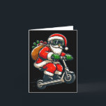 Santa Riding Scooter Christmas Pajama For Toddlers Card<br><div class="desc">Santa Riding Scooter Christmas Pajama For Toddlers Kids Boys</div>