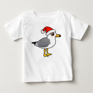 Santa Ring-billed Gull Baby T-Shirt