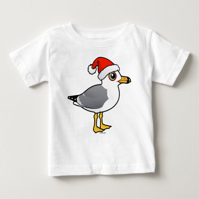 Santa Ring-billed Gull Baby T-Shirt (Front)