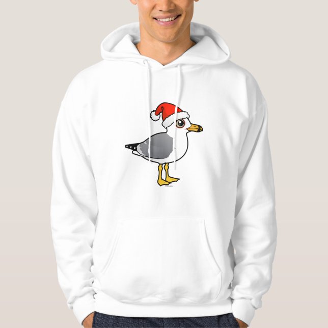 Santa Ring-billed Gull Hoodie (Front)