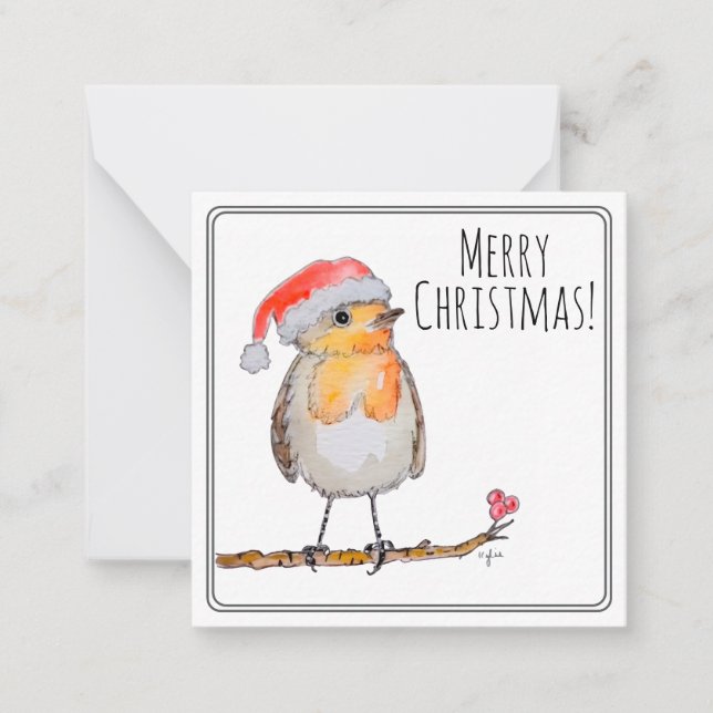 Santa Robin Card (Front)