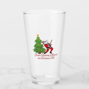 Santa Rocking Around the Christmas Tree on a  Glass