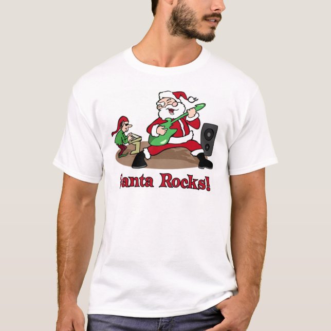 Santa Rocks t-shirt (Front)