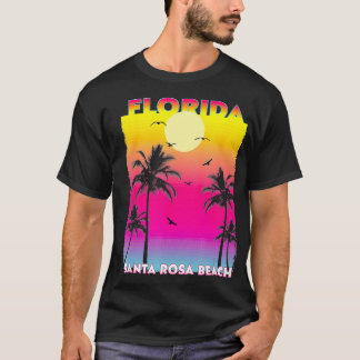 Santa Rosa Beach Florida Fl summer vintage Sunset  T-Shirt