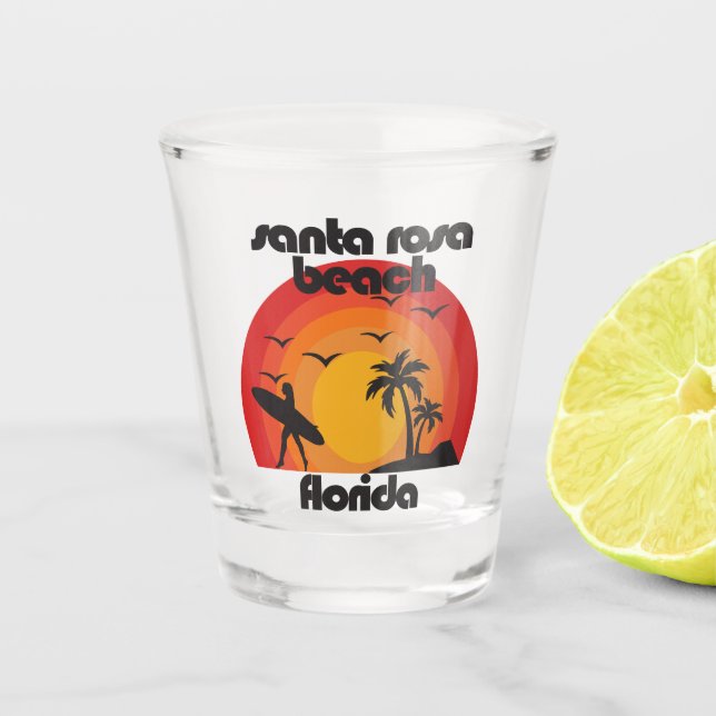 Santa Rosa Beach,Florida Shot Glass (Front)