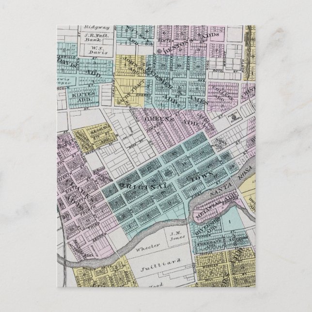 Santa Rosa, California 5 Postcard (Front)