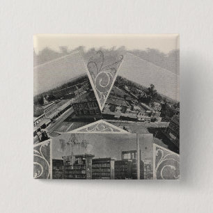 Santa Rosa, California 6 15 Cm Square Badge