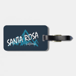 Santa Rosa California Mountains Luggage Tag