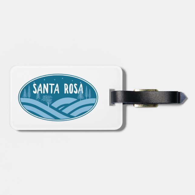 Santa Rosa California Outdoors Luggage Tag (Back Horizontal)