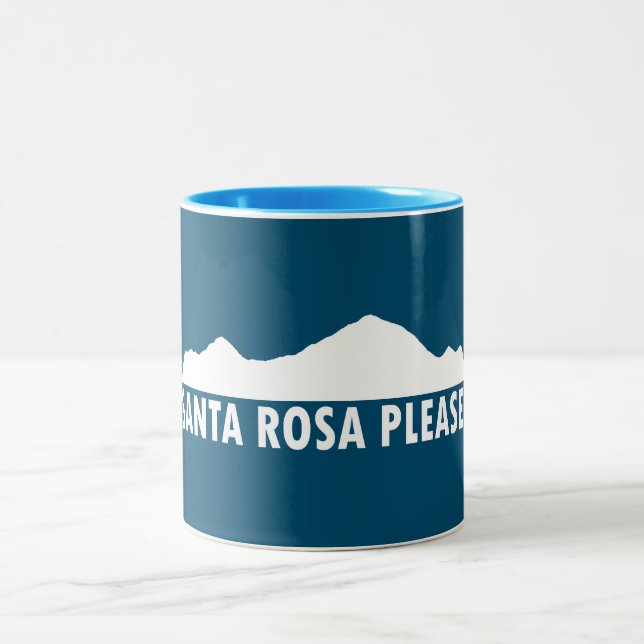 Santa Rosa California Please Two-Tone Coffee Mug (Center)