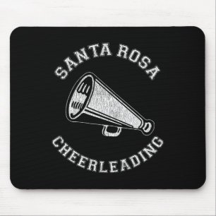 Santa Rosa Cheer Distressed Retro 90's Cheerleader Mouse Pad