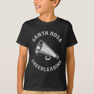 Santa Rosa Cheer Distressed Retro 90's Cheerleader T-Shirt