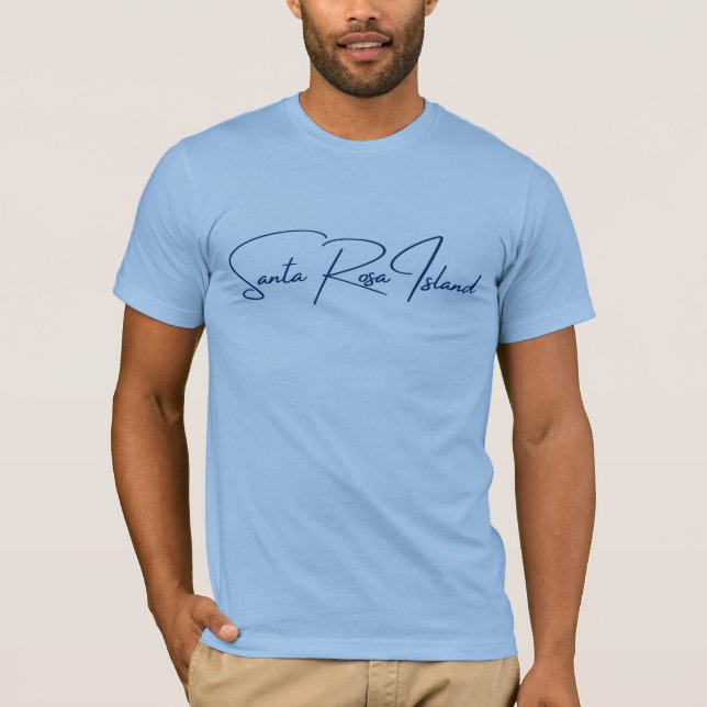 Santa Rosa Island Mens T-shirt Navy Logo (Front)