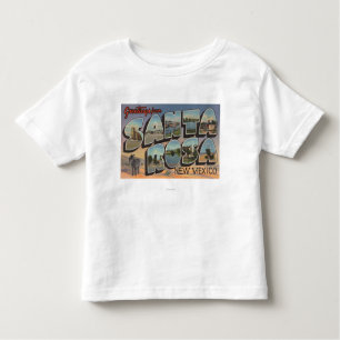 Santa Rosa, New Mexico - Large Letter Scenes Toddler T-Shirt