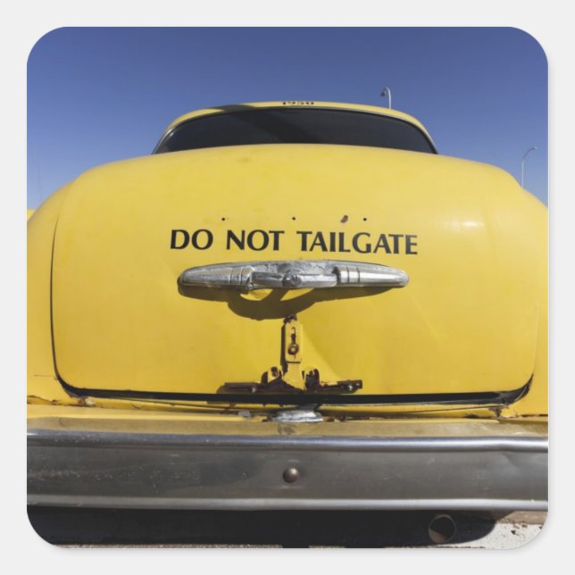 Santa Rosa, New Mexico,United States. Old Yello 2 Square Sticker (Front)