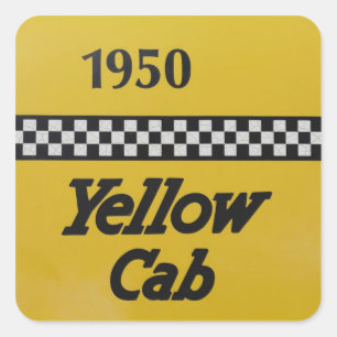 Santa Rosa, New Mexico,United States. Old Yello Square Sticker