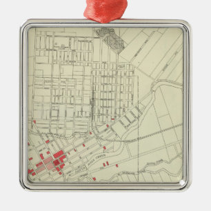 Santa Rosa, portions destroyed by earthquake Metal Tree Decoration