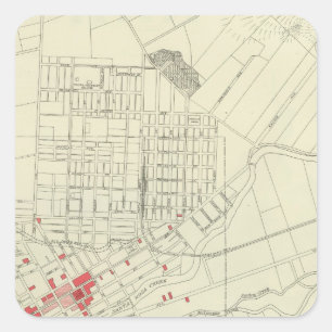 Santa Rosa, portions destroyed by earthquake Square Sticker