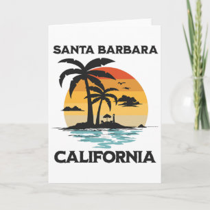 Santa Rra California Beachsurf Summer Vacation Vin Card