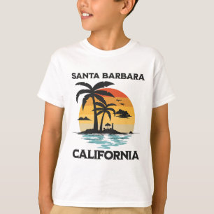 Santa Rra California Beachsurf Summer Vacation Vin T-Shirt