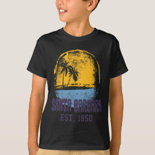 Santa Rra California Retro Surfer Vintage Beach Me T-Shirt