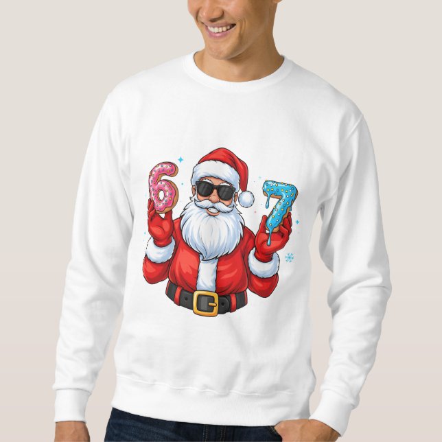 Santa’s 6 & 7 Donut Party Sweatshirt (Front)